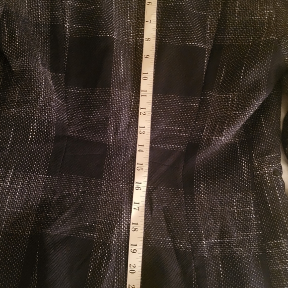 H&M coordinated set blazer & pants tartan black/off white size 8 nwot - Picture 15 of 16